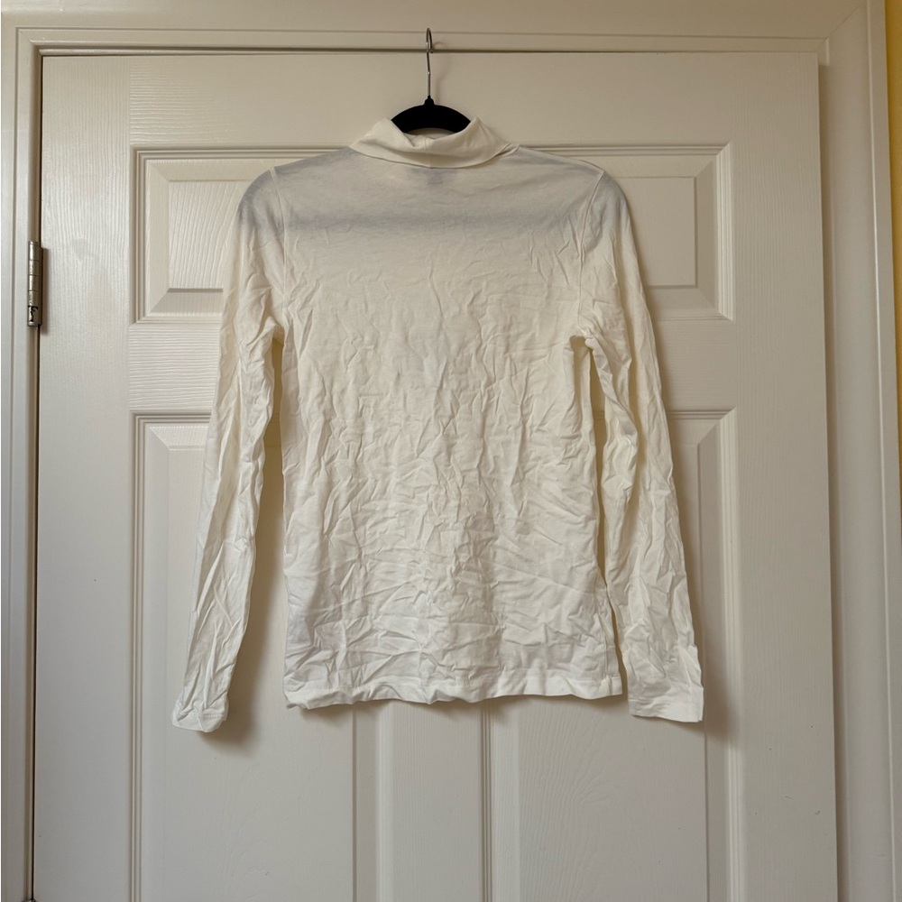 NWT J.Crew Cream Tissue Turtle Neck - Picture 2 of 3